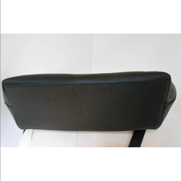 TORY BURCH THEA  LARGE ZIP TOP LEATHER TOTE LAPTOP BAG BLACK SOLD OUT BNWOT $495 - Picture 7 of 10